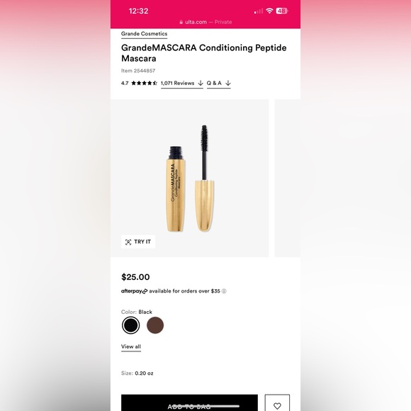 Brand new, sealed, GrandeMascara conditioning peptide mascara. - Picture 4 of 4